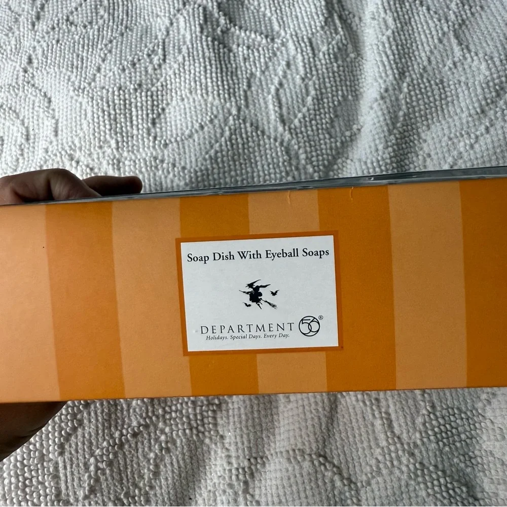 Department 56 Halloween Eye See You Glasses Soap Dish with Eyeball Soaps 56.